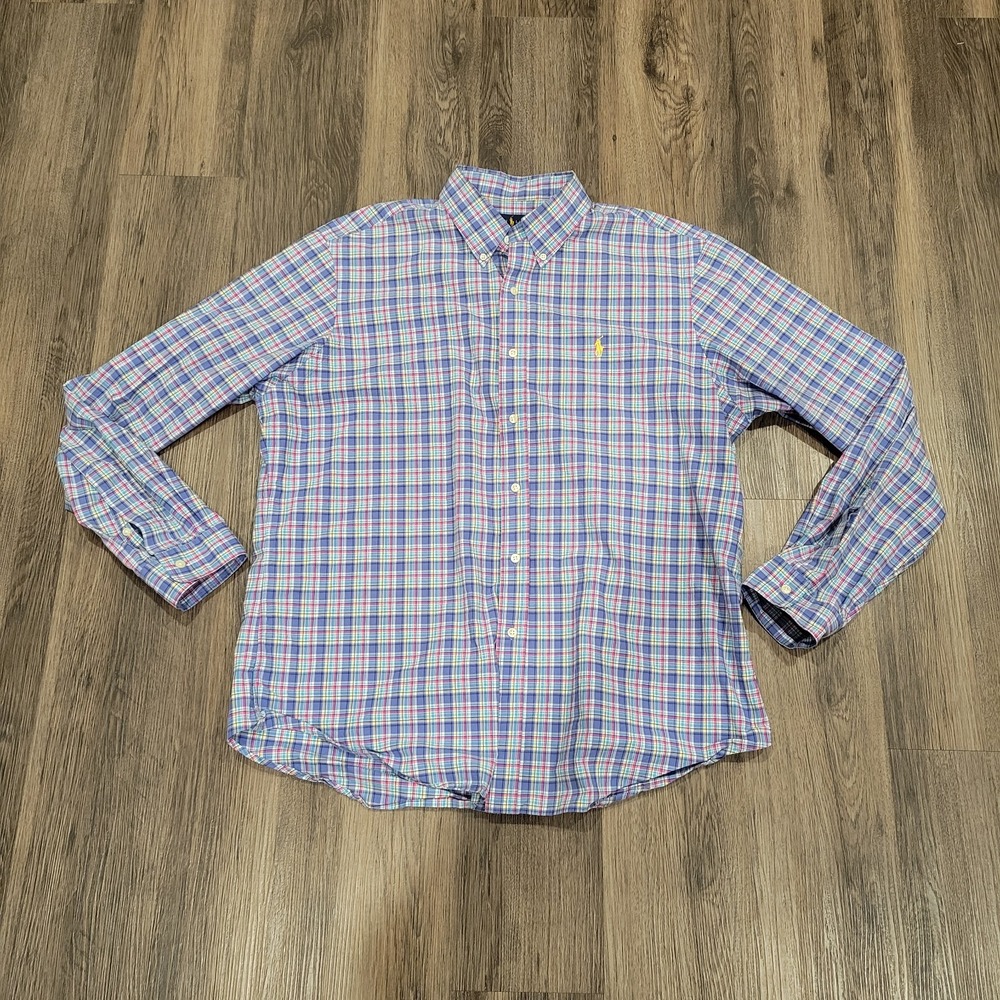 Ralph Lauren Plaid Button Down‎ Shirt XL